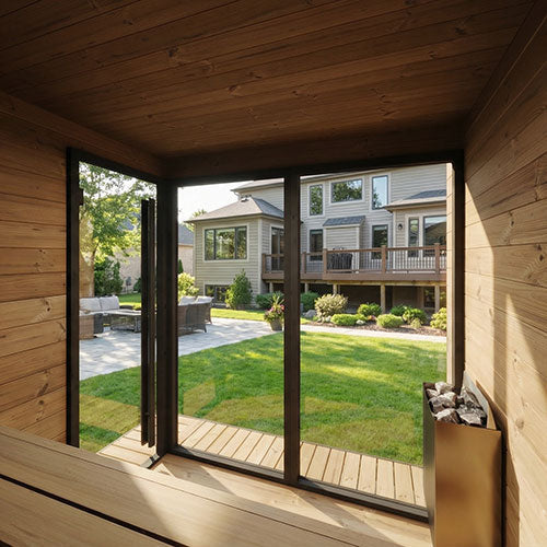 SaunaLife Model GL6 | Outdoor Garden Sauna