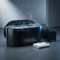 CryoForge ArcticFlow X1 Ice Plunge System — Studio Shot