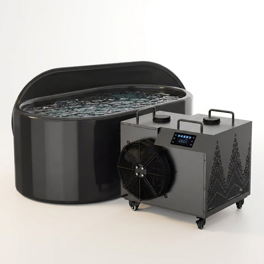 CryoForge ArcticFlow X1 Ice Plunge System — Studio Shot