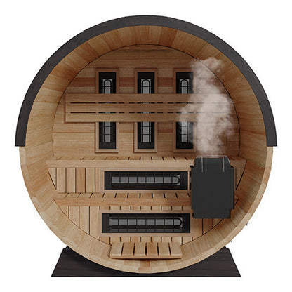 Finnmark FD-7 Thermo-Aspen Combination Barrel Sauna | Infrared & Steam