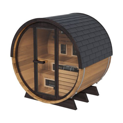 Finnmark FD-6 Cedar Combination Barrel Sauna | Infrared & Steam