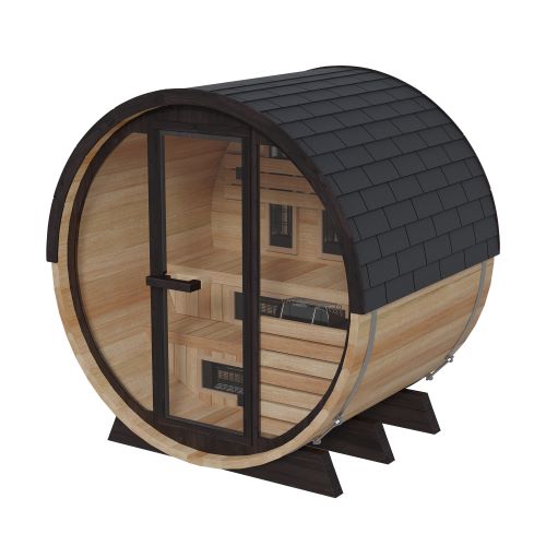 Finnmark FD-7 Thermo-Aspen Combination Barrel Sauna | Infrared & Steam