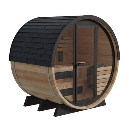 Finnmark FD-7 Thermo-Aspen Combination Barrel Sauna | Infrared & Steam