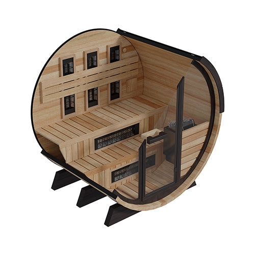 Finnmark FD-7 Thermo-Aspen Combination Barrel Sauna | Infrared & Steam