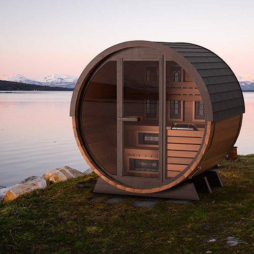 Finnmark FD-6 Cedar Combination Barrel Sauna | Infrared & Steam