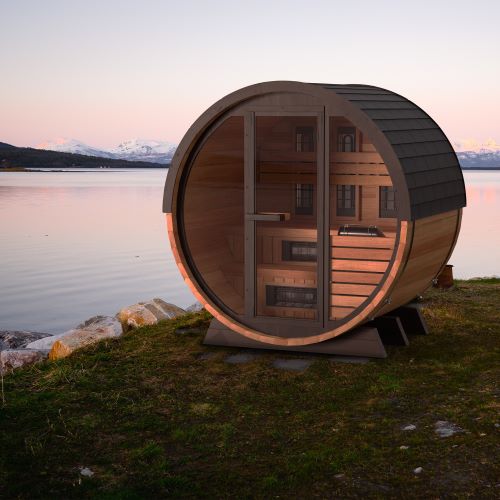 Finnmark FD-7 Thermo-Aspen Combination Barrel Sauna | Infrared & Steam