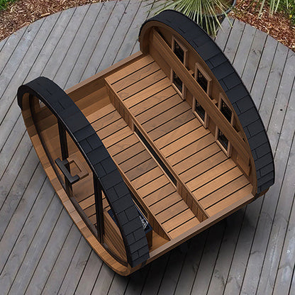Finnmark FD-6 Cedar Combination Barrel Sauna | Infrared & Steam