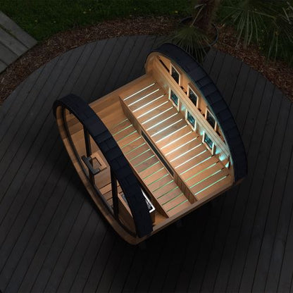 Finnmark FD-6 Cedar Combination Barrel Sauna | Infrared & Steam