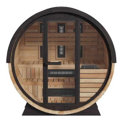 Finnmark FD-7 Thermo-Aspen Combination Barrel Sauna | Infrared & Steam