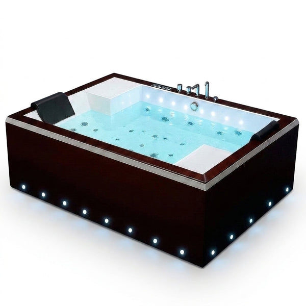 Hot Tub Built for Performance Recovery, Hydrotherapy Jets, Dual Occupancy, Acrylic Shell, LED Lighting — Studio Shot