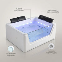 LuminaBath DuoSpa — infographic
