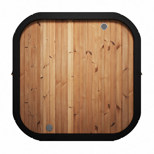 SaunaLife Model CL7G | Outdoor Cabin Sauna with Changing Room