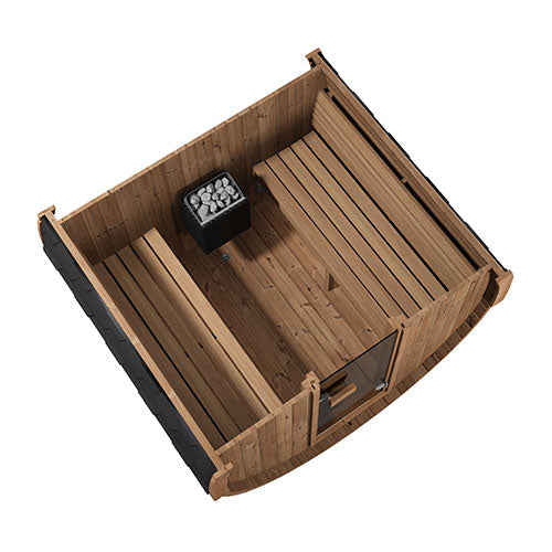 SaunaLife Model E7 | Outdoor Barrel Sauna