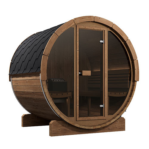 SaunaLife Model E7G | Outdoor Barrel Sauna