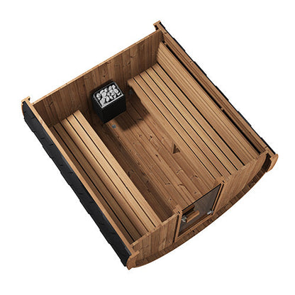 SaunaLife Model E8 | Large Outdoor Barrel Sauna