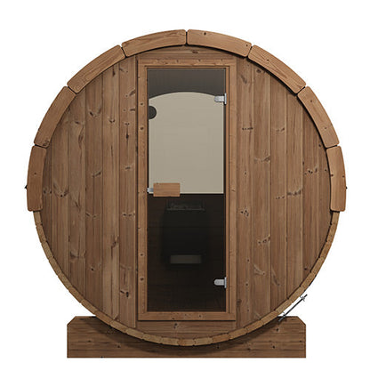 SaunaLife Model E8W | Large Barrel Sauna with Window