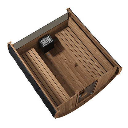 SaunaLife Model E8W | Large Barrel Sauna with Window