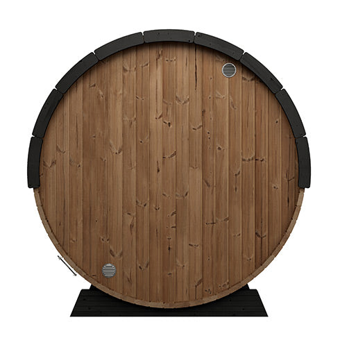 SaunaLife Model EE6G | Elegance Barrel Sauna Full Glass Front
