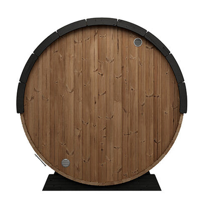 SaunaLife Model EE6G | Elegance Barrel Sauna Full Glass Front