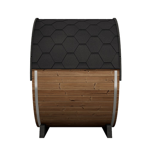 SaunaLife Model EE6G | Elegance Barrel Sauna Full Glass Front
