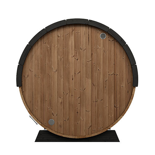 SaunaLife Model EE8G | Elegance Barrel Sauna Full Glass Front