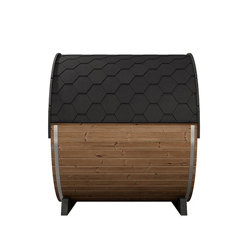 SaunaLife Model EE8G | Elegance Barrel Sauna Full Glass Front