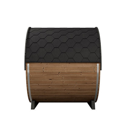 SaunaLife Model EE8G | Elegance Barrel Sauna Full Glass Front