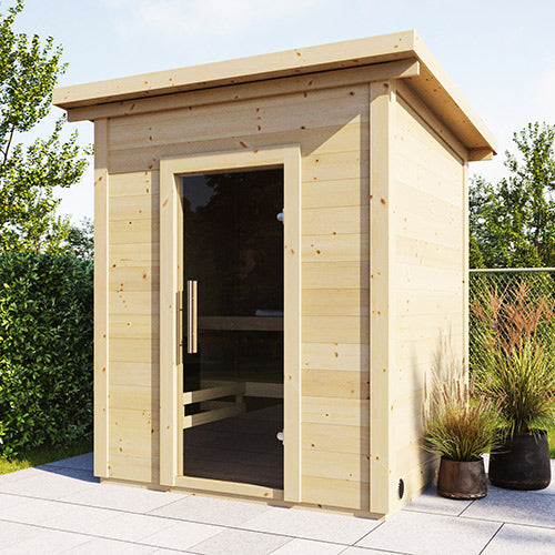 SaunaLife Model G2 | Compact Outdoor Garden Sauna
