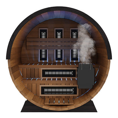 Finnmark FD-6 Cedar Combination Barrel Sauna | Infrared & Steam