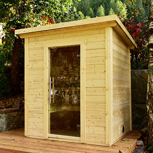 SaunaLife Model G2 | Compact Outdoor Garden Sauna